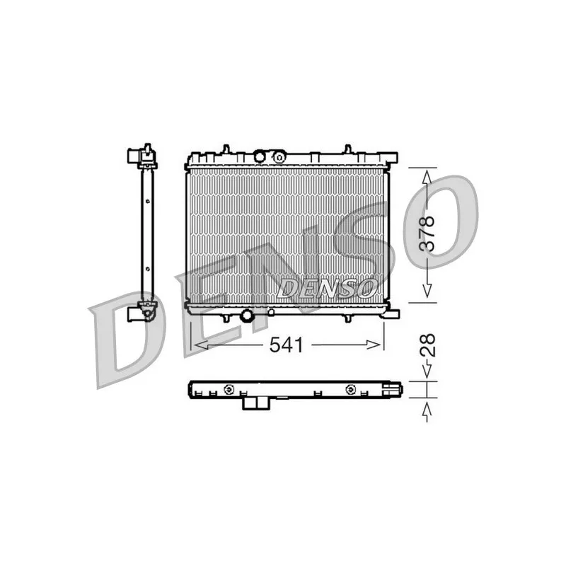 Radiateur, refroidissement du moteur DENSO DRM21032