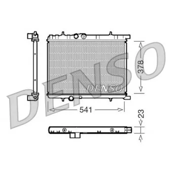 Radiateur, refroidissement du moteur DENSO DRM21033