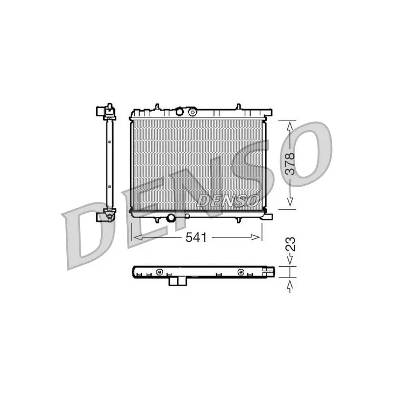 Radiateur, refroidissement du moteur DENSO DRM21033