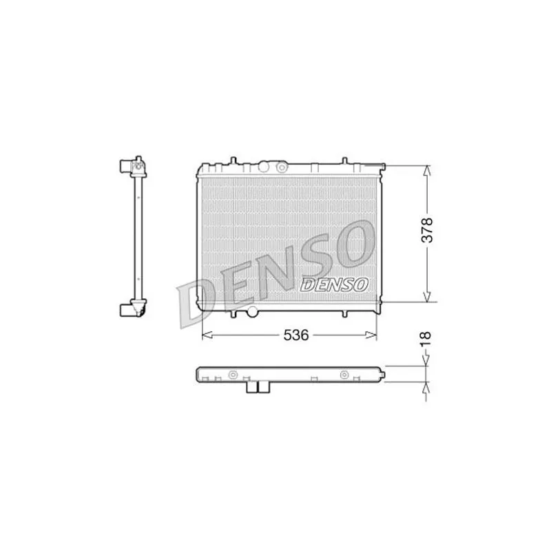 Radiateur, refroidissement du moteur DENSO DRM21034