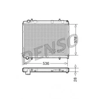 Radiateur, refroidissement du moteur DENSO DRM21035