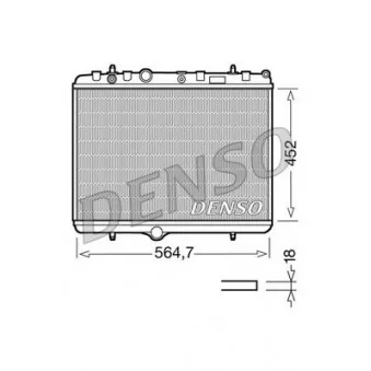 Radiateur, refroidissement du moteur DENSO DRM21055