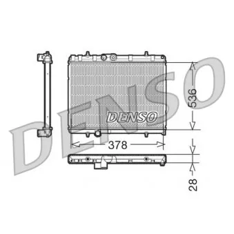Radiateur, refroidissement du moteur DENSO DRM21056