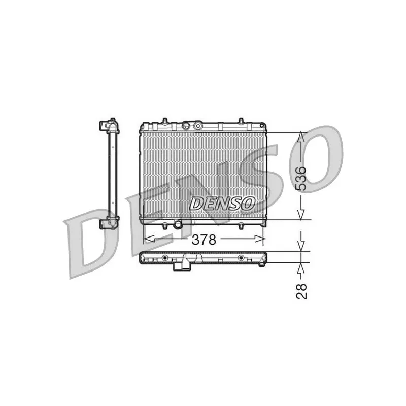 Radiateur, refroidissement du moteur DENSO DRM21056