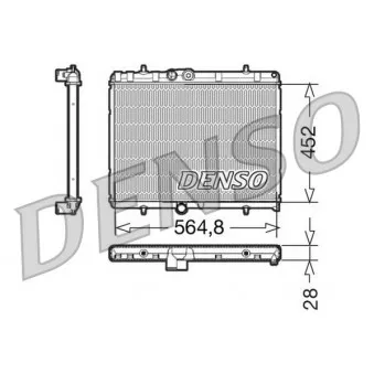 Radiateur, refroidissement du moteur DENSO DRM21057