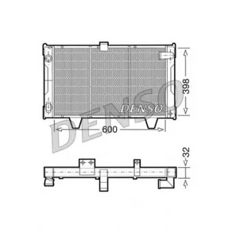 Radiateur, refroidissement du moteur DENSO DRM21061
