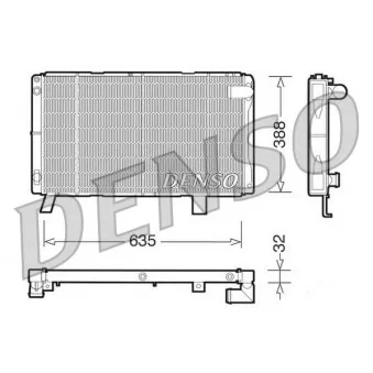 Radiateur, refroidissement du moteur DENSO DRM21072