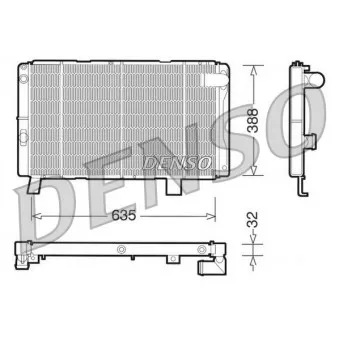 Radiateur, refroidissement du moteur DENSO DRM21075