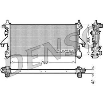 Radiateur, refroidissement du moteur DENSO DRM21102