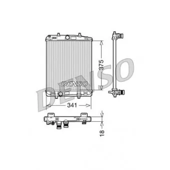 Radiateur, refroidissement du moteur DENSO DRM21601
