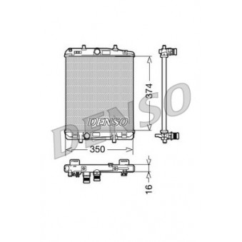 Radiateur, refroidissement du moteur DENSO DRM21603