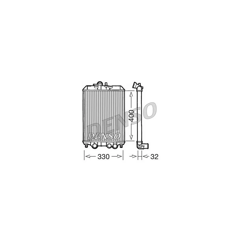 Radiateur, refroidissement du moteur DENSO DRM22001