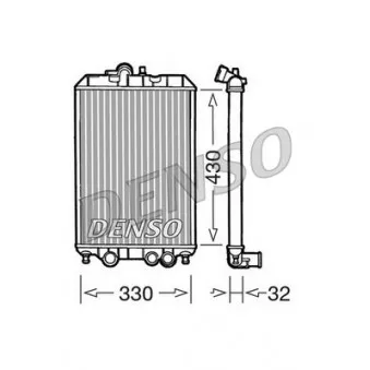 Radiateur, refroidissement du moteur DENSO