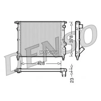 Radiateur, refroidissement du moteur DENSO DRM23004