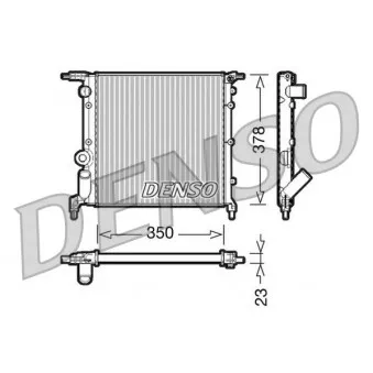 Radiateur, refroidissement du moteur DENSO DRM23005