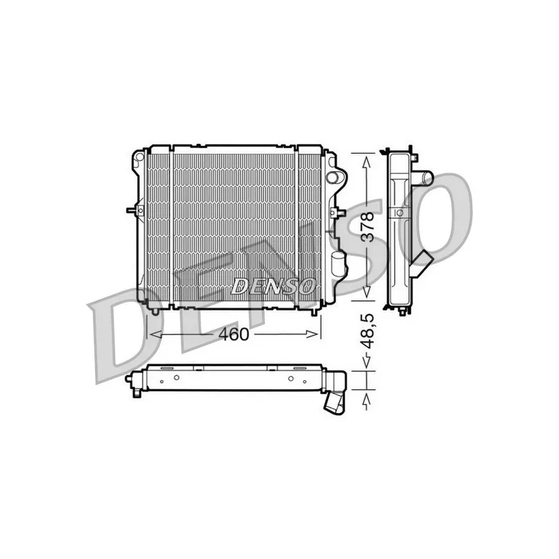 Radiateur, refroidissement du moteur DENSO DRM23007