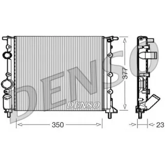 Radiateur, refroidissement du moteur DENSO DRM23010