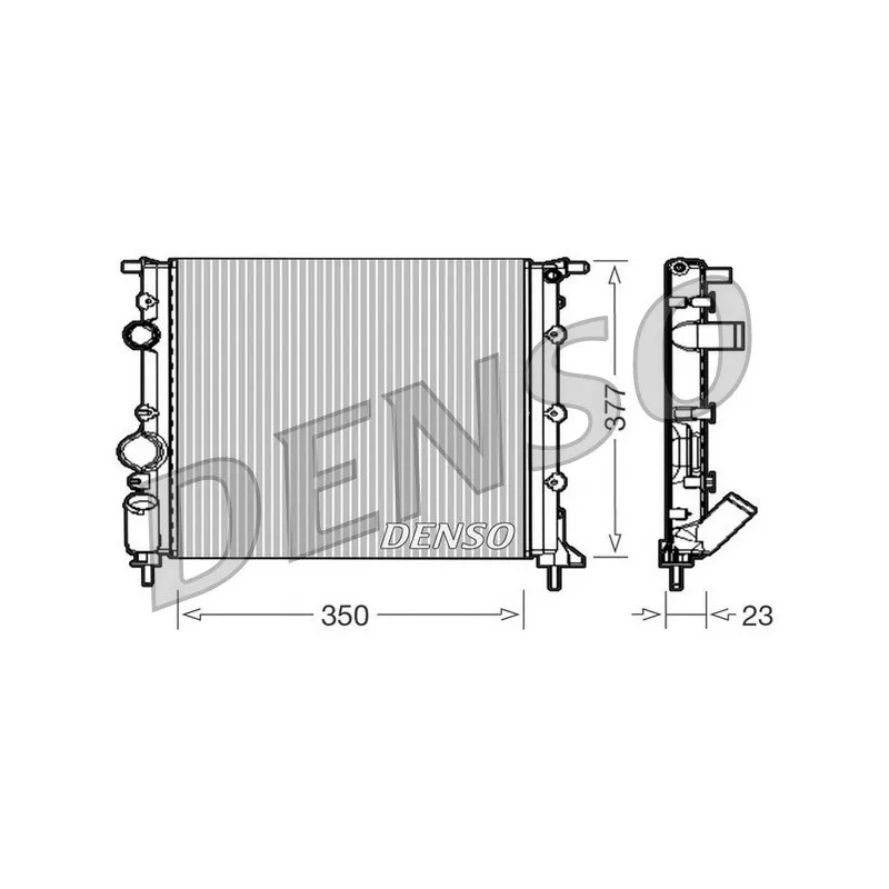 Radiateur, refroidissement du moteur DENSO DRM23010