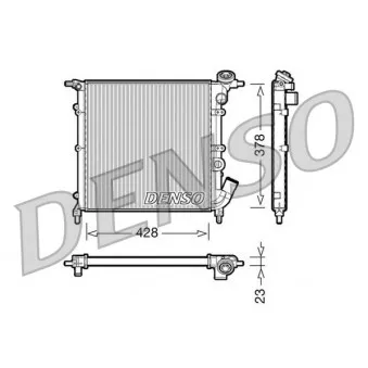 Radiateur, refroidissement du moteur DENSO DRM23012
