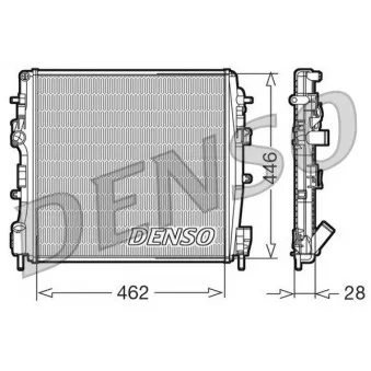 Radiateur, refroidissement du moteur DENSO DRM23018
