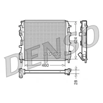 Radiateur, refroidissement du moteur DENSO DRM23019