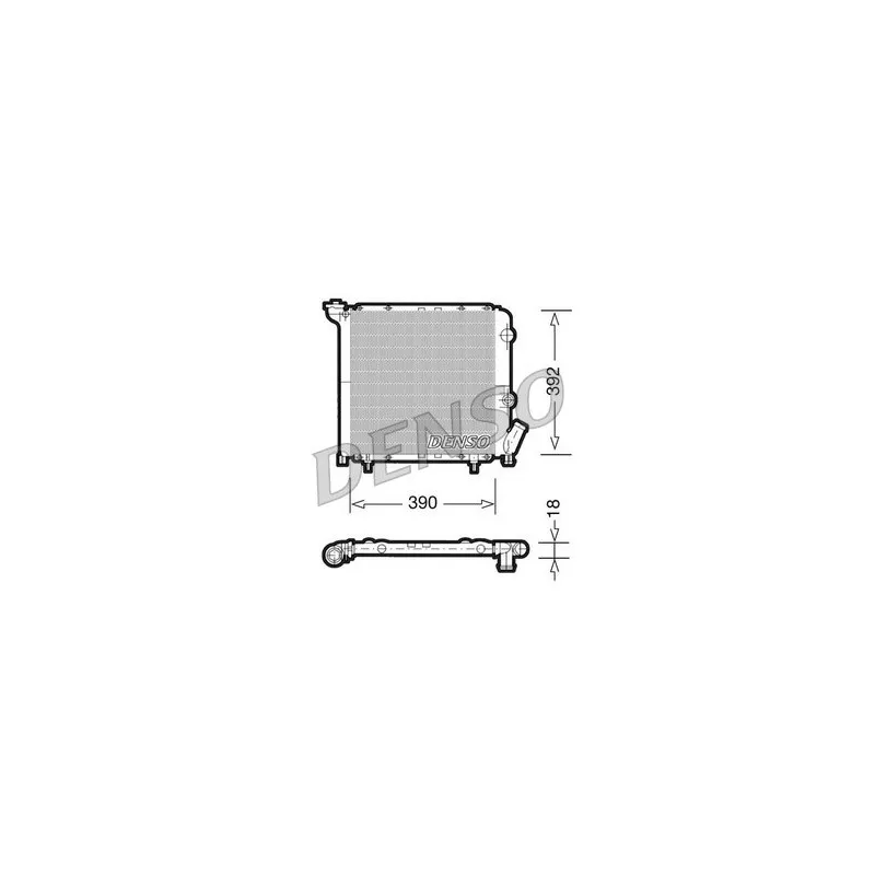 Radiateur, refroidissement du moteur DENSO DRM23029