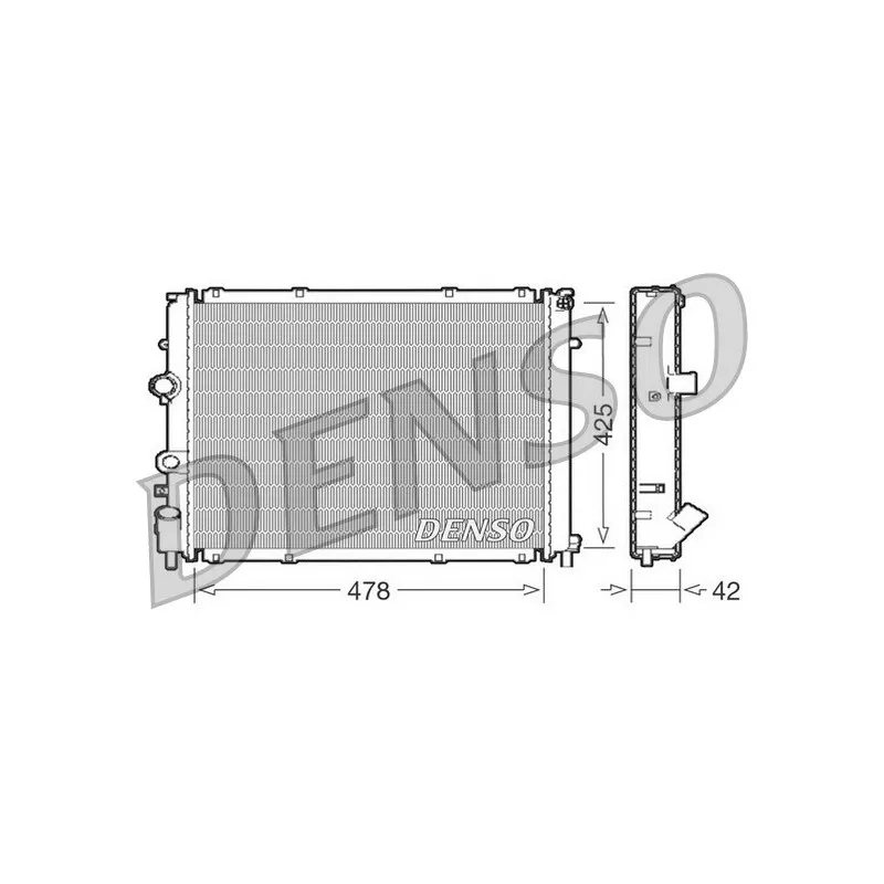 Radiateur, refroidissement du moteur DENSO DRM23031