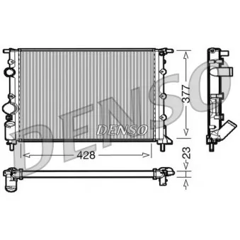 Radiateur, refroidissement du moteur DENSO DRM23032