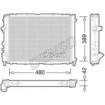 Radiateur, refroidissement du moteur DENSO DRM23033