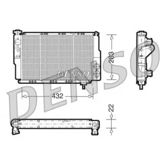 Radiateur, refroidissement du moteur DENSO DRM23041