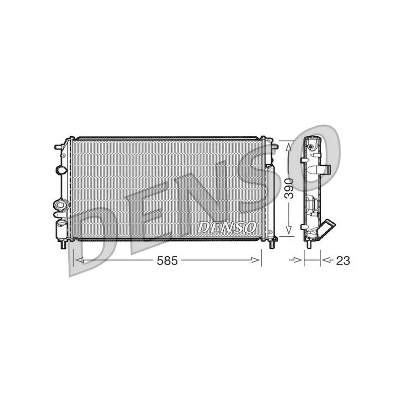 Radiateur, refroidissement du moteur DENSO DRM23053