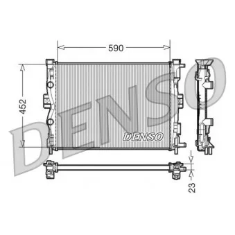 Radiateur, refroidissement du moteur DENSO DRM23055