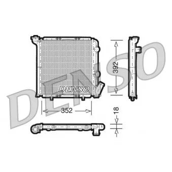 Radiateur, refroidissement du moteur DENSO DRM23071