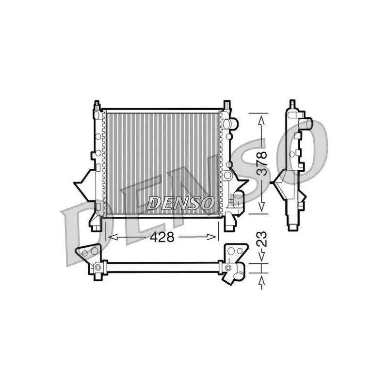 Radiateur, refroidissement du moteur DENSO DRM23080
