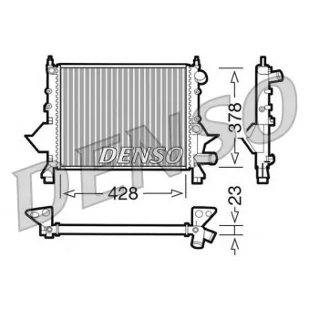 Radiateur, refroidissement du moteur DENSO DRM23081