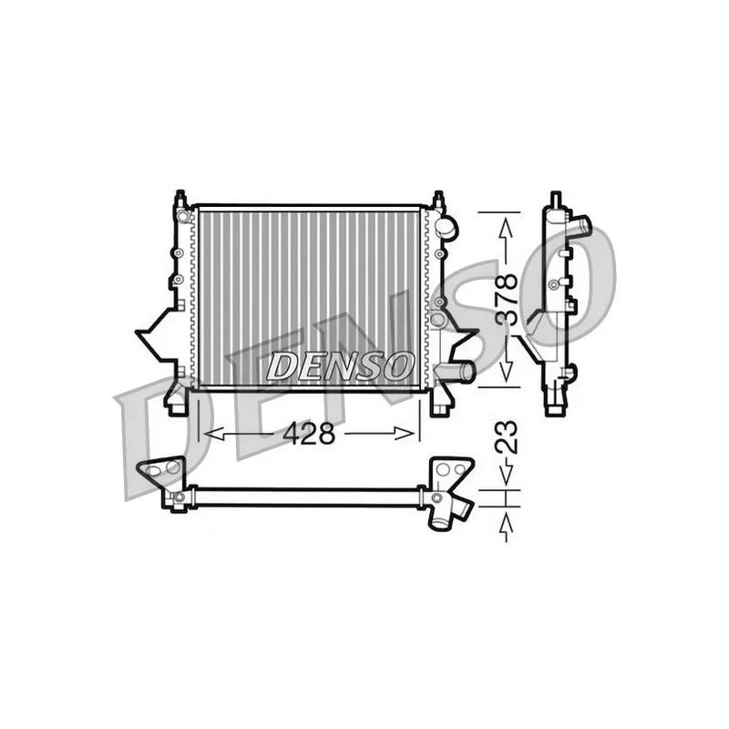 Radiateur, refroidissement du moteur DENSO DRM23081