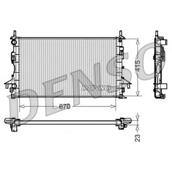 Radiateur, refroidissement du moteur DENSO DRM23083
