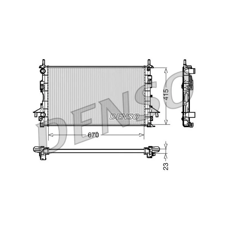 Radiateur, refroidissement du moteur DENSO DRM23083