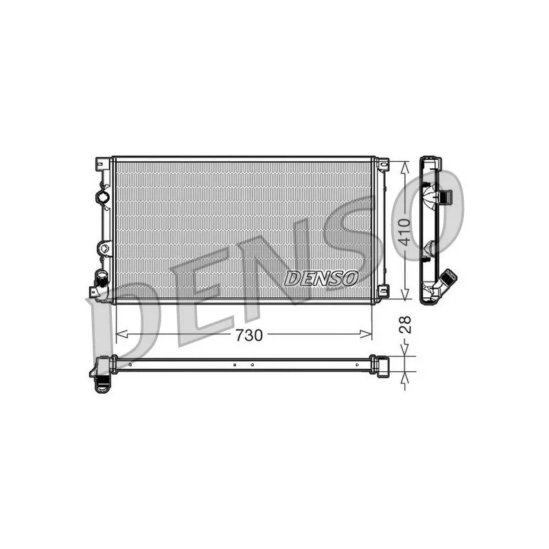 Radiateur, refroidissement du moteur DENSO DRM23090