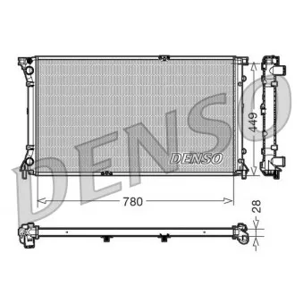 Radiateur, refroidissement du moteur DENSO DRM23098