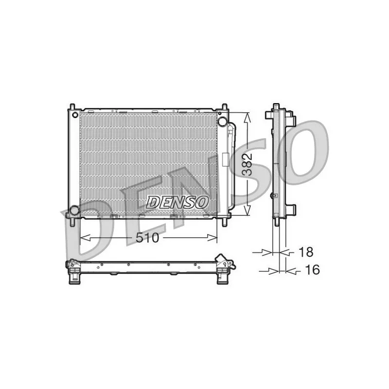 Ensemble condenseur et radiateur DENSO DRM23100