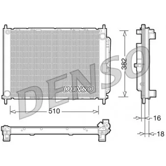 Ensemble condenseur et radiateur DENSO