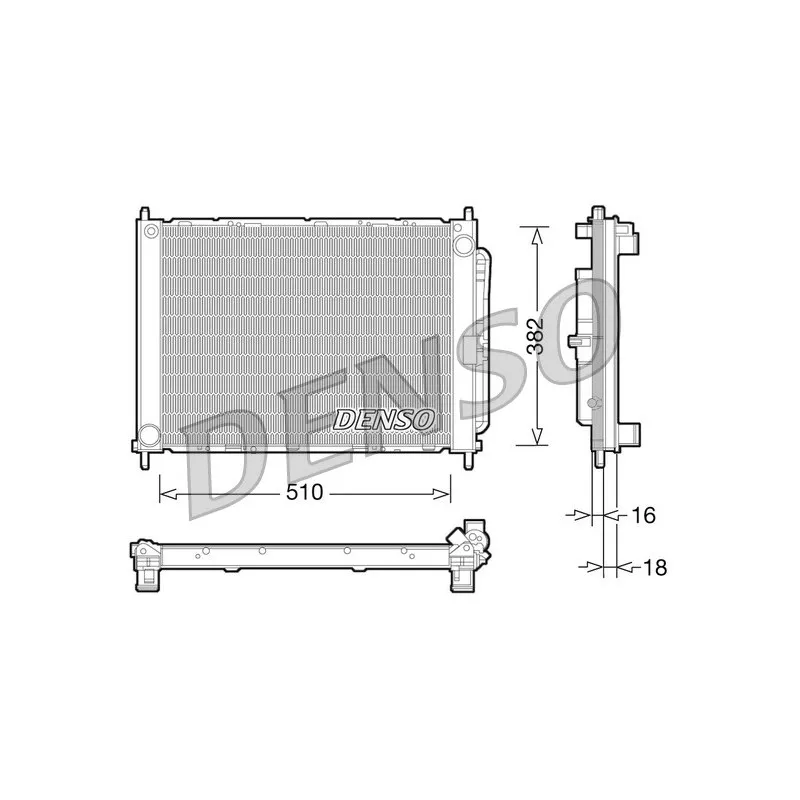 Ensemble condenseur et radiateur DENSO DRM23101
