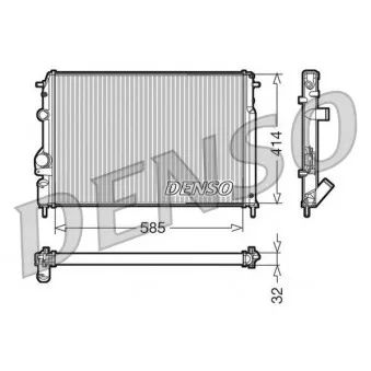 Radiateur, refroidissement du moteur DENSO DRM23110