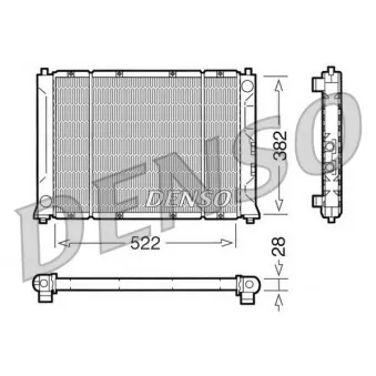 Radiateur, refroidissement du moteur DENSO DRM24005