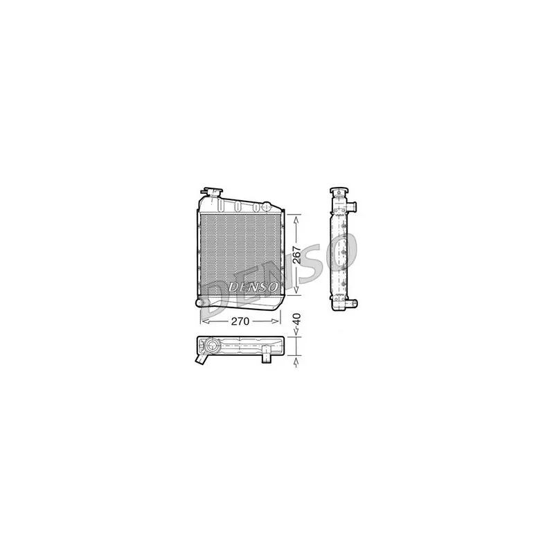 Radiateur, refroidissement du moteur DENSO DRM24030