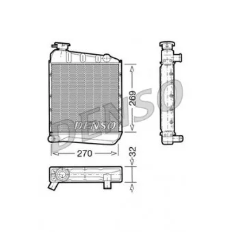 Radiateur, refroidissement du moteur DENSO DRM24031