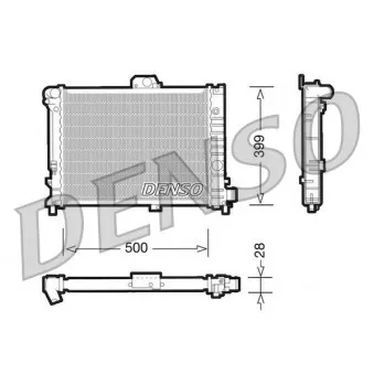 Radiateur, refroidissement du moteur DENSO DRM25005