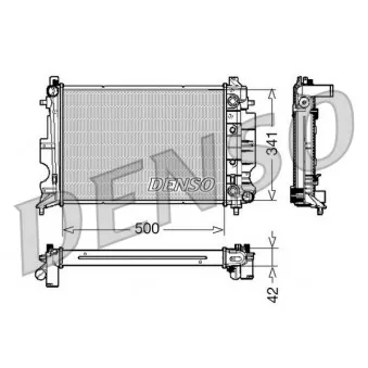 Radiateur, refroidissement du moteur DENSO DRM25012