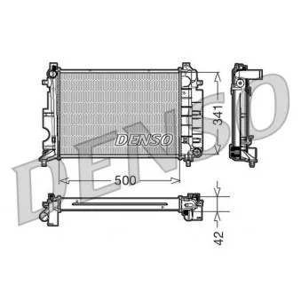Radiateur, refroidissement du moteur DENSO DRM25014